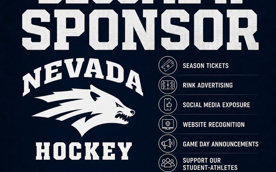 The University of Nevada, Reno Hockey team is now accepting sponsors for the 2026–27 season.