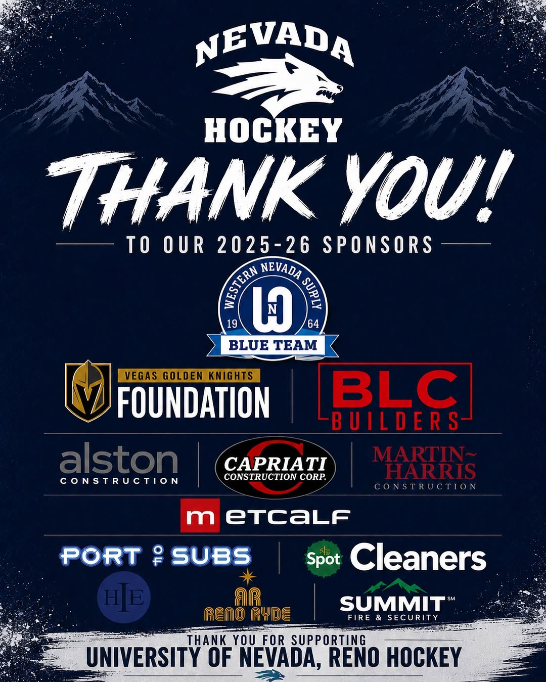 THANK YOU TO OUR SPONSORS!